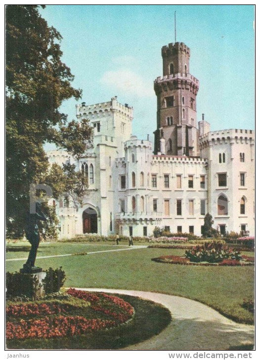 The Castle - park - Hluboka nad Vltavou - Czechoslovakia - Czech - unused - JH Postcards