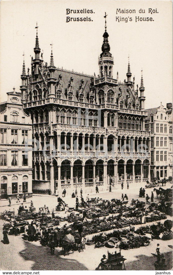 Bruxelles - Brussels - Maison du Roi - King's House - old postcard - Belgium - unused - JH Postcards