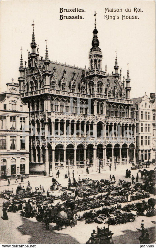 Bruxelles - Brussels - Maison du Roi - King's House - old postcard - Belgium - unused - JH Postcards