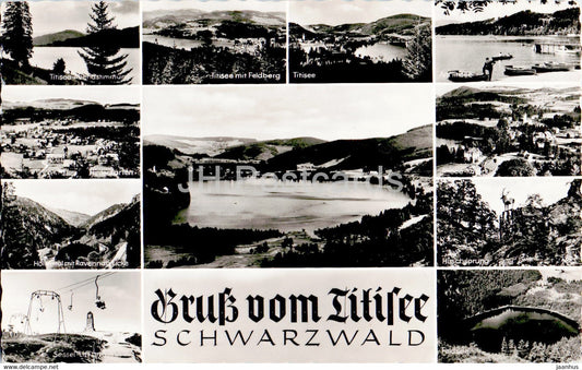 Gruss vom Titisee Schwarzwald - old postcard - Germany - unused - JH Postcards