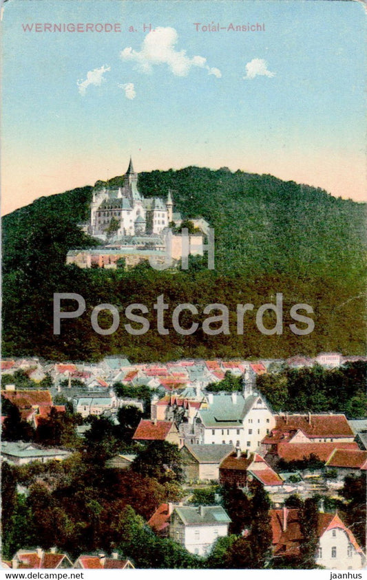 Wernigerode a H - Total Ansicht - totalansicht - old postcard - 1912 - Germany - used - JH Postcards