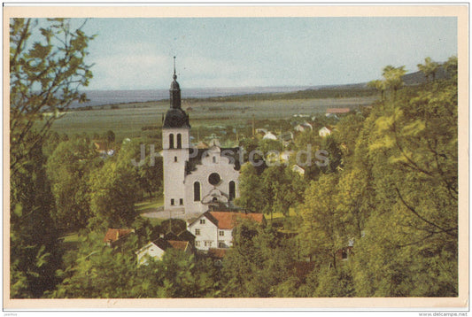 Gränna kyrka - church - 1824 - Sweden - used - JH Postcards