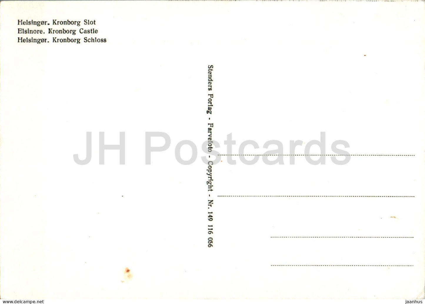 Helsingor - Kronborg Slot - castle - 149 - Denmark - unused