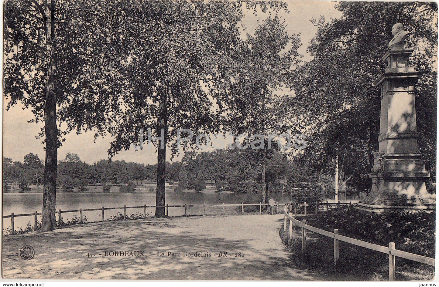 Bordeaux - Le Parc Bordelais - 45 - 1911 - old postcard - France - used - JH Postcards