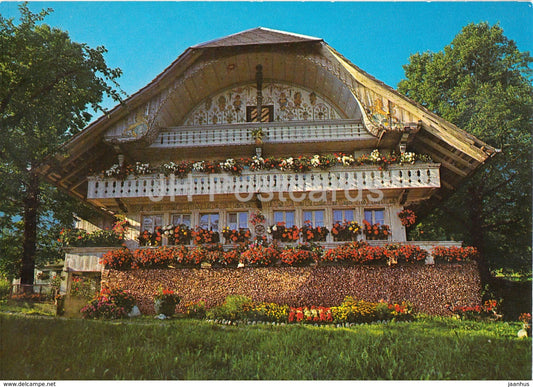 Berner Bauernhaus - Schenk - Haus in Pohlern bei Thun - 7180 - 1981 - Switzerland - used - JH Postcards