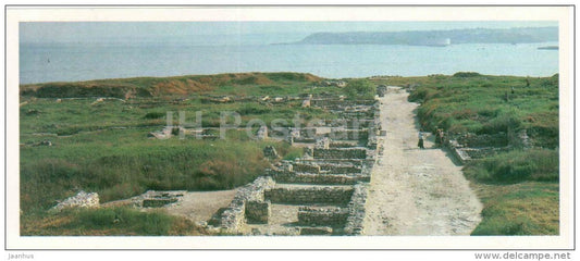 main street - Sevastopol - Chersonesos - the Ancient cities - Crimea - Krym - 1984 - Ukraine USSR - unused - JH Postcards