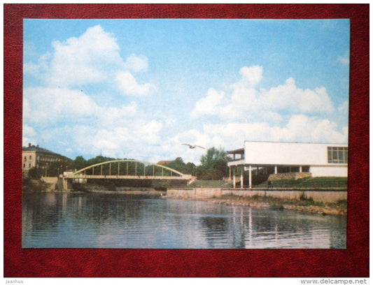 restaurant Kaunas - bridge - Tartu - 1978 - Estonia USSR - unused - JH Postcards