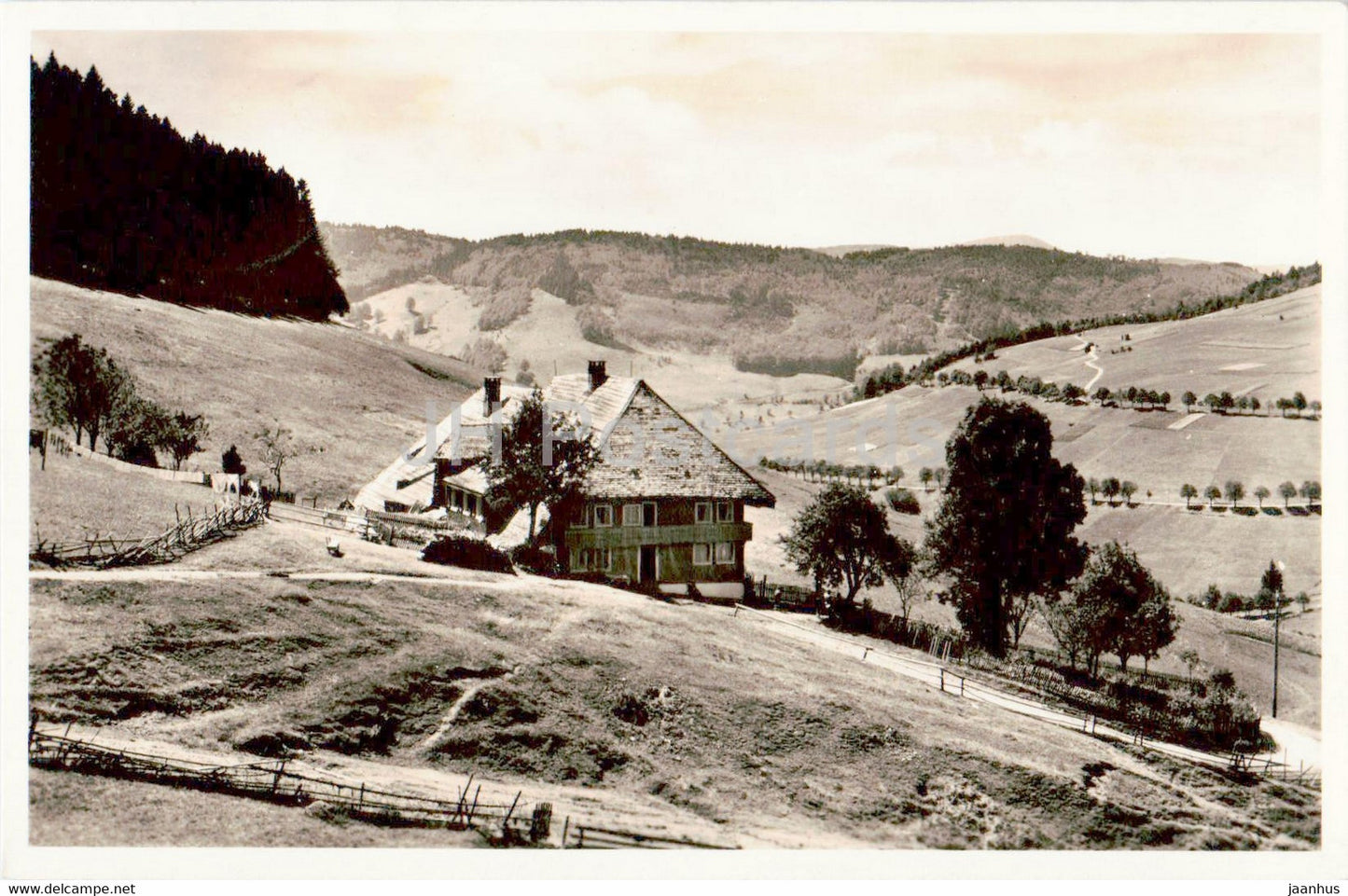 Todtnauberg 1021 m  - Schwarzwald - Pension Kaiser - old postcard - 1930 - Germany - used - JH Postcards