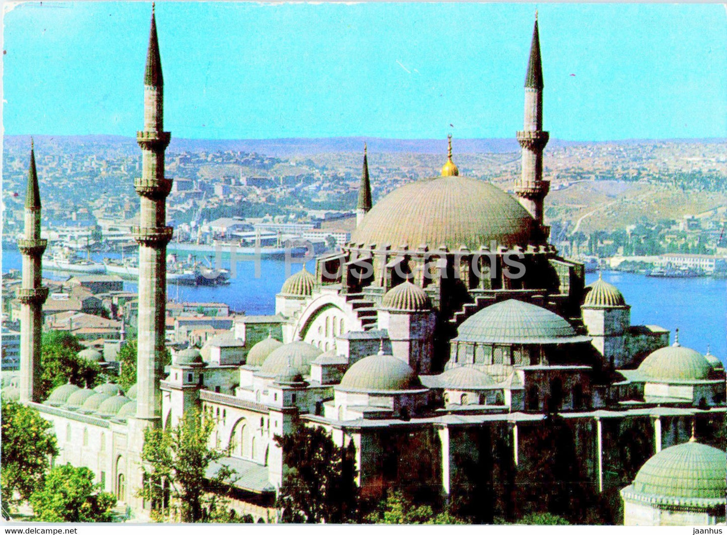Istanbul - Suleymaniye Mosque and Golden Horn - 1974 - Turkey - used - JH Postcards