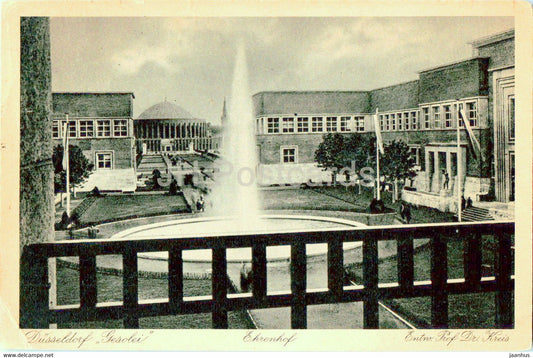 Dusseldorf Gesolei - Ehrenhof - Entw Prof Dr Kreis - 1926 - old postcard - Germany - used - JH Postcards