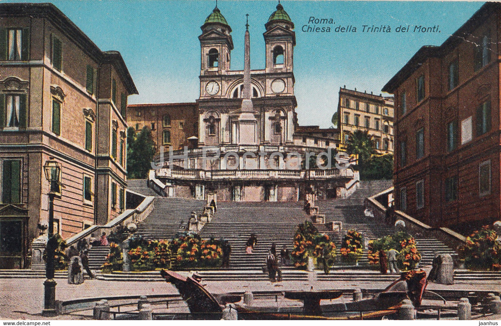 Roma - Rome - Chiesa della Trinita dei Monti - 19 - old postcard - Italy - unused - JH Postcards