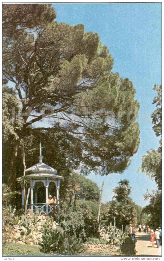 Agave and cactuses in the Lower Park - Nikitsky Botanical Garden - Yalta - Crimea - 1972 - Ukraine USSR - unused - JH Postcards
