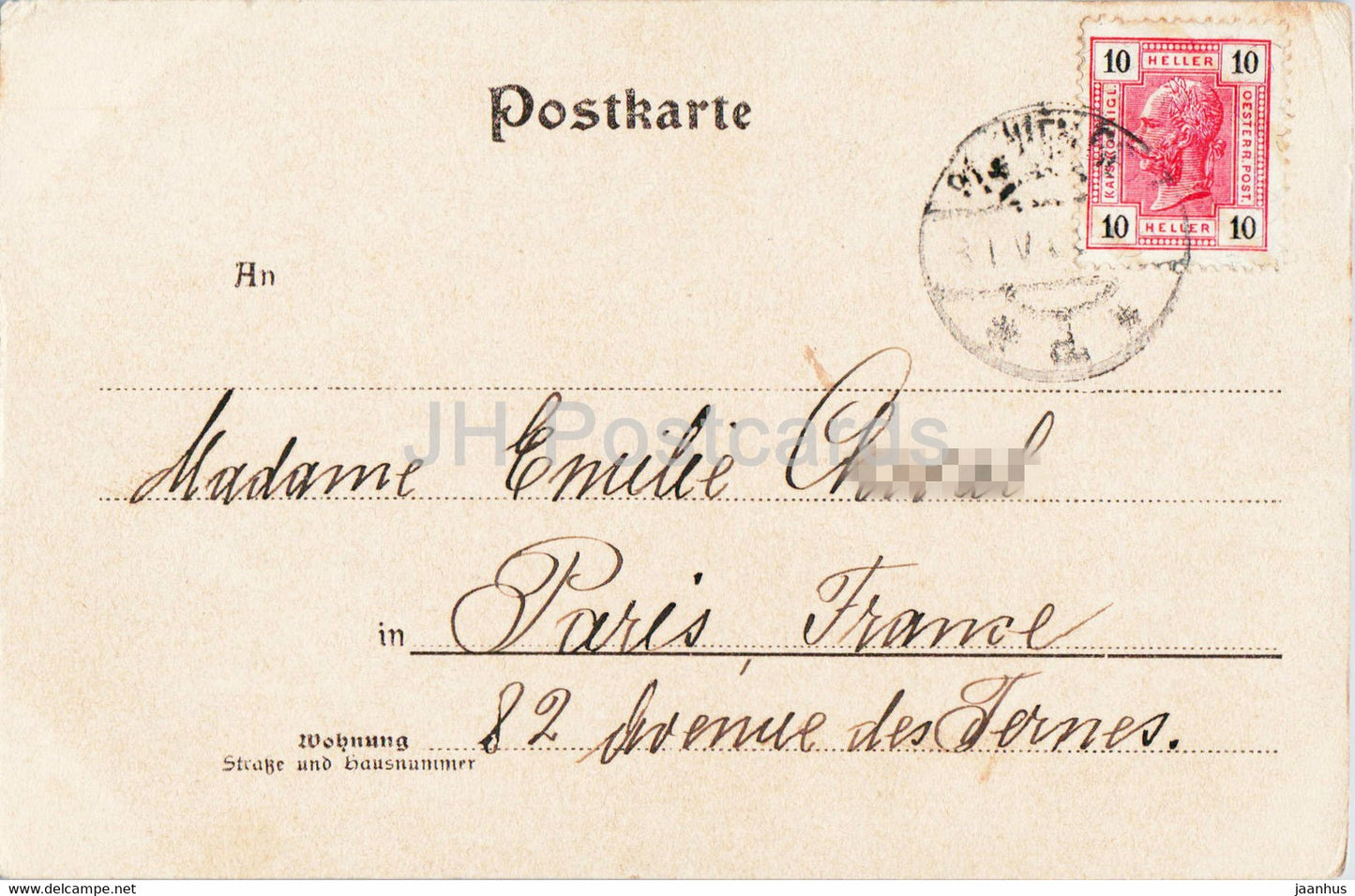 Wien - Vienne - Gothe Denkmal von Professeur Edmund Hellmer - carte postale ancienne - 1905 - Autriche - utilisé