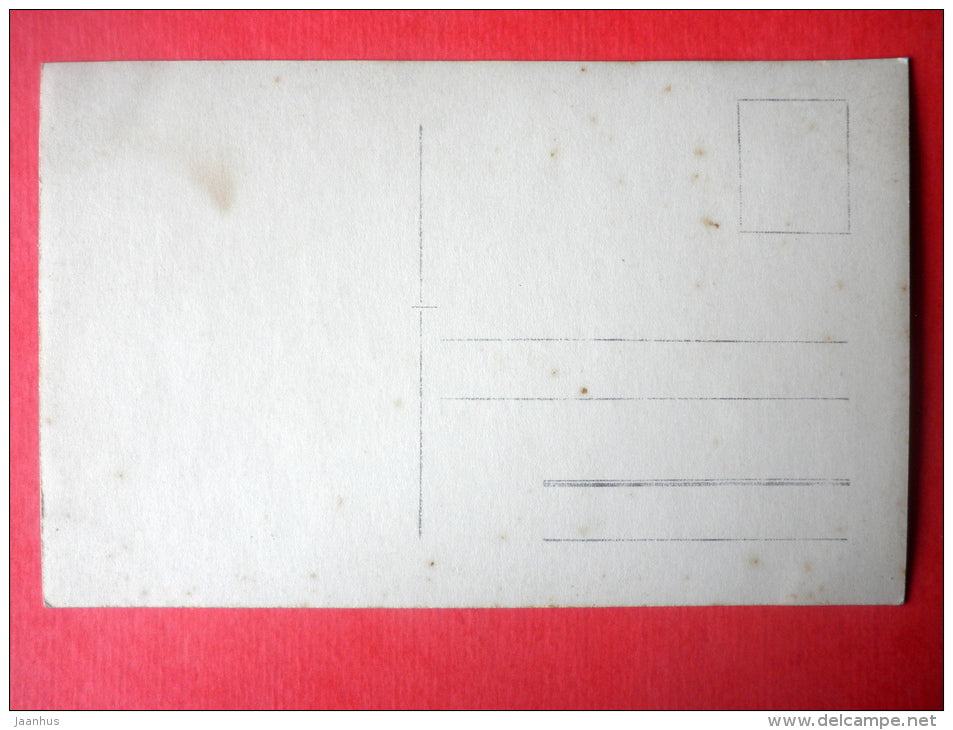 estonian men - bicycle - old photo postcard - Estonia - unused - JH Postcards