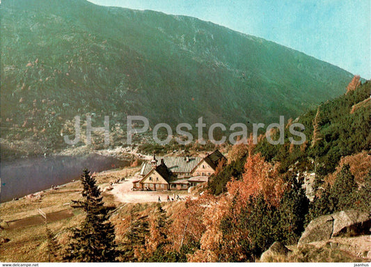 Karkonosze - PTTK Samotnia nad Malym Stawem v glebi Sniezka - Poland - unused - JH Postcards
