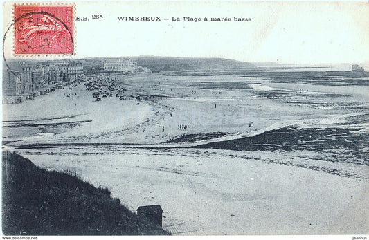 Wimereux - La Plage a maree basse - 26 - old postcard - 1907 - France - used - JH Postcards