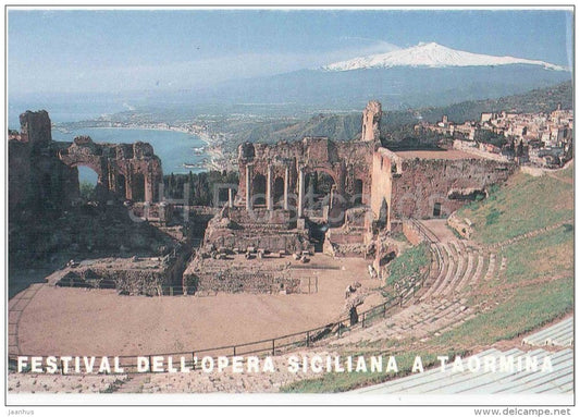Festival dell´Opera Siciliana a Taormina - Sicilia - Italia - Italy - unused - JH Postcards