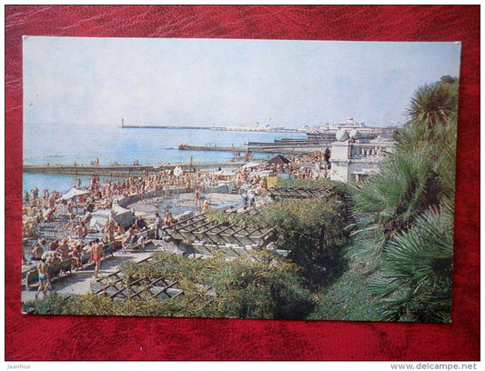 sea-front - Sochi - 1981 - Russia USSR - unused - JH Postcards