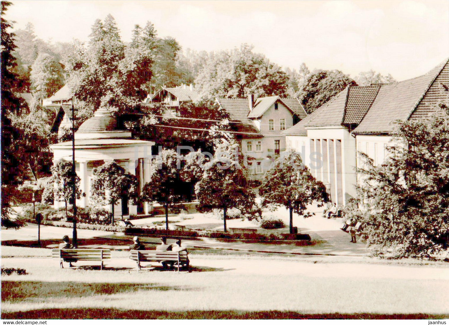 Bad Liebenstein - Brunnentempel mit Badehaus - old postcard - 1963 - Germany DDR - used - JH Postcards