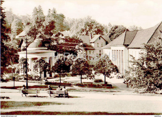 Bad Liebenstein - Brunnentempel mit Badehaus - old postcard - 1963 - Germany DDR - used - JH Postcards