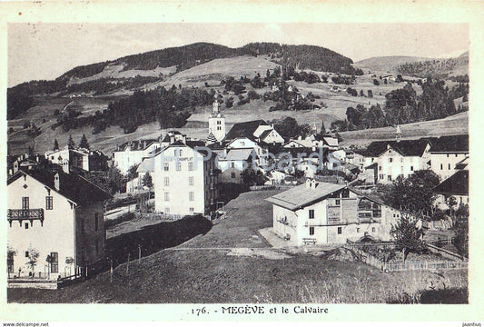 Megeve et le Calvaire - 176 - old postcard - France - used - JH Postcards
