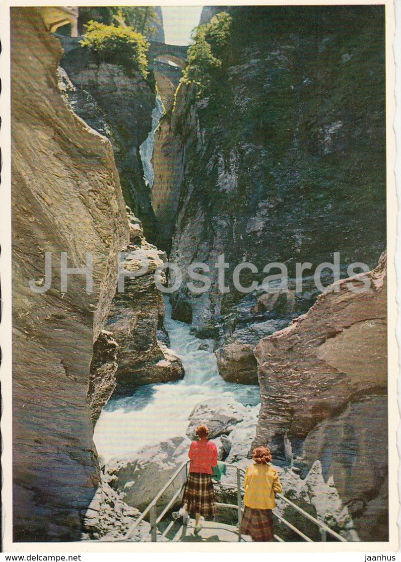 Viamalaschlucht mit den Beiden Brucken - 307 - Switzerland - unused - JH Postcards