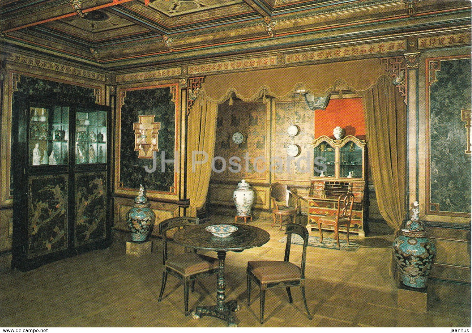 Museum of King Jan III's Palace at Wilanow - Chinese Room - Wilanowie - Warszawa - 1977 - Poland - unused - JH Postcards