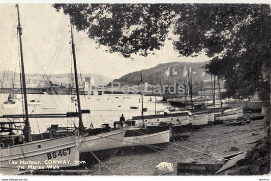 Conway - The Harbour from Marine Walk - 370 - 1952 - United Kingdom - Wales - used - JH Postcards