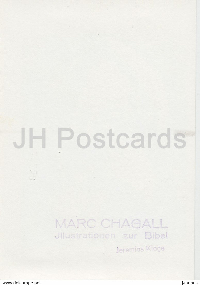 Illustration von Marc Chagall – Illustration zur Bibel – Jeremias Klage – Russische Kunst – Deutschland – unbenutzt