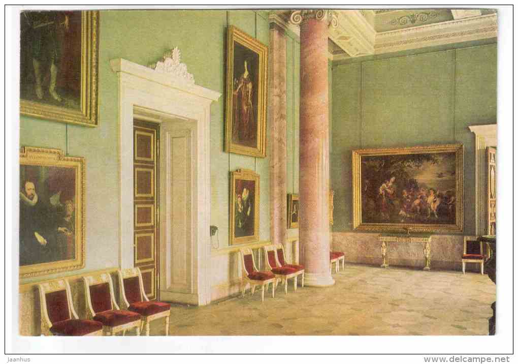 New Hermitage - A Hall 3 - halls of the Hermitage I - Leningrad - St. Petersburg - 1968 - Russia USSR - unused - JH Postcards