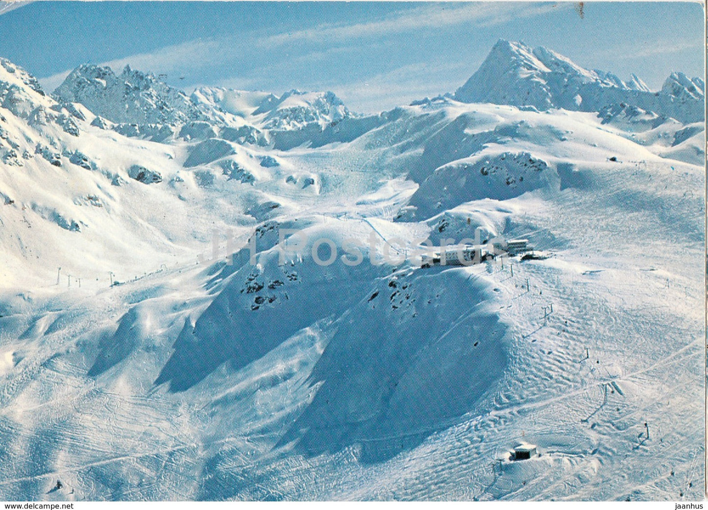 Pistes de Ski et Restaurant des Ruinettes - Verbier - ski resort - 1976 - Switzerland - used - JH Postcards