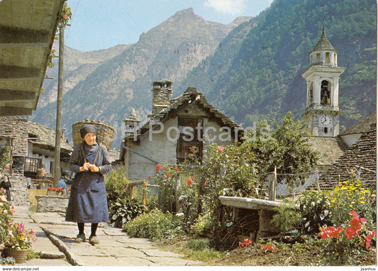 Il Ticino Pittoresco - Sonogno - Valle Verzasca - old woman - 9205 - 1983 - Switzerland - used - JH Postcards