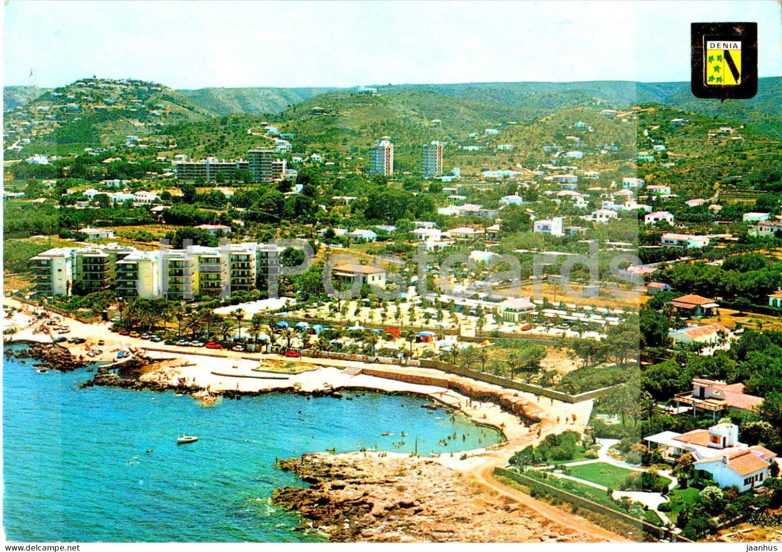 Denia - Alicante - Vista aerea de Les Rotes - aerial view - 60 - Spain - used - JH Postcards