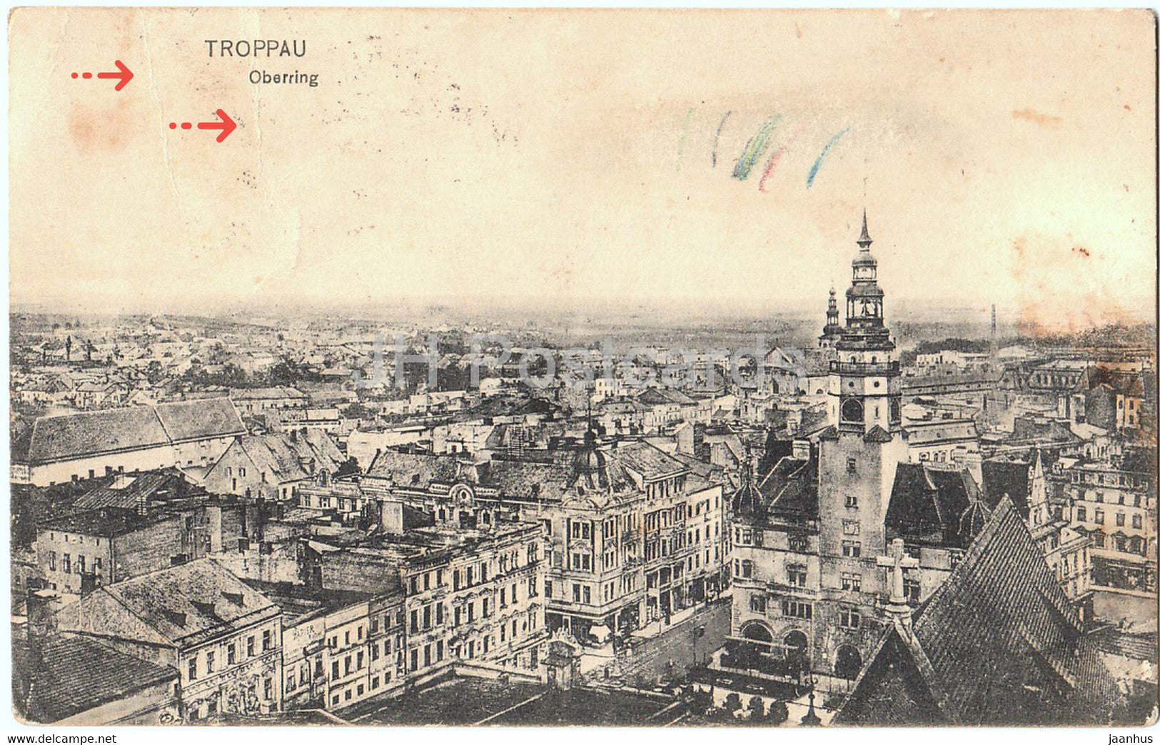 Troppau - Oberring - Opava - old postcard - Czech Republic - used - JH Postcards