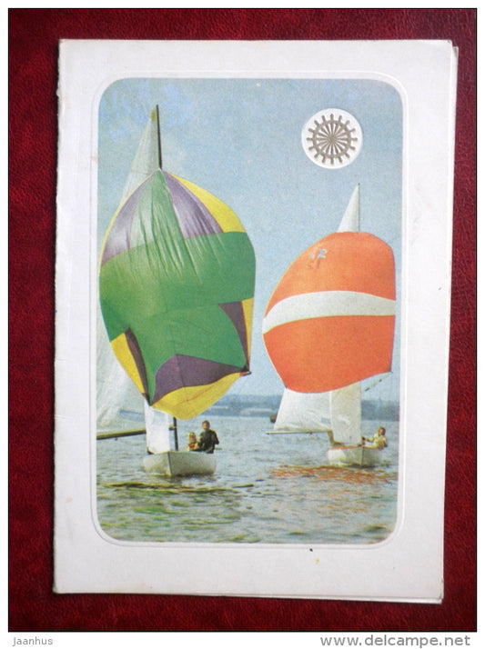 sailing boats II - 1979 - Estonia USSR - unused - JH Postcards