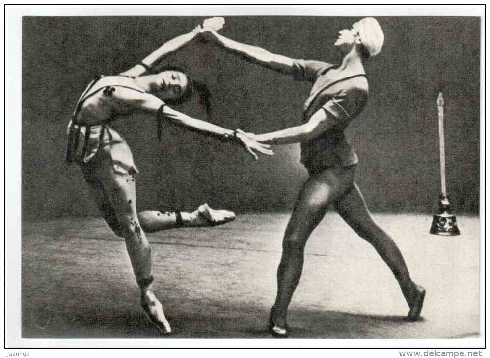N. Bessmertnova as Shirin and V. Tikhonov as Ferhad - Legend of Love - Soviet ballet - 1970 - Russia USSR - unused - JH Postcards