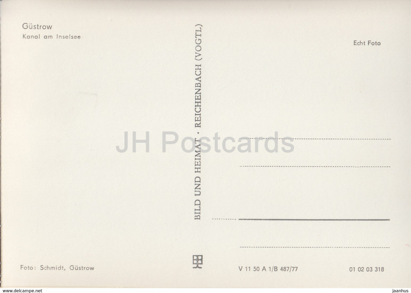 Gustrow - Kanal am Inselsee - Germany - unused