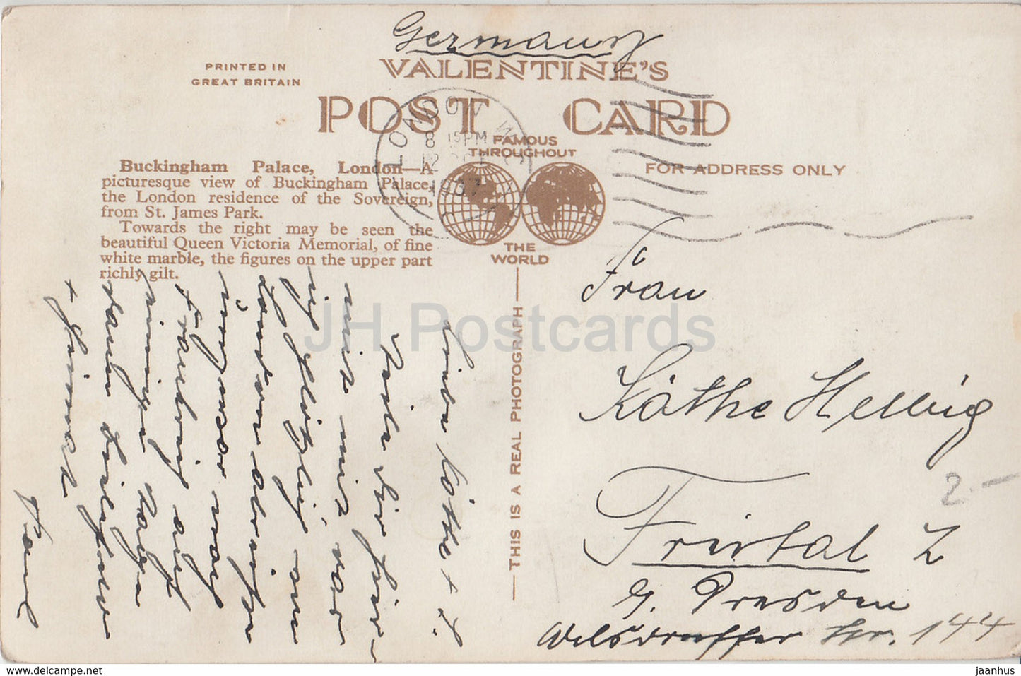 London - Buckingham Palace - 219784 - old postcard - 1937 - England - United Kingdom - used