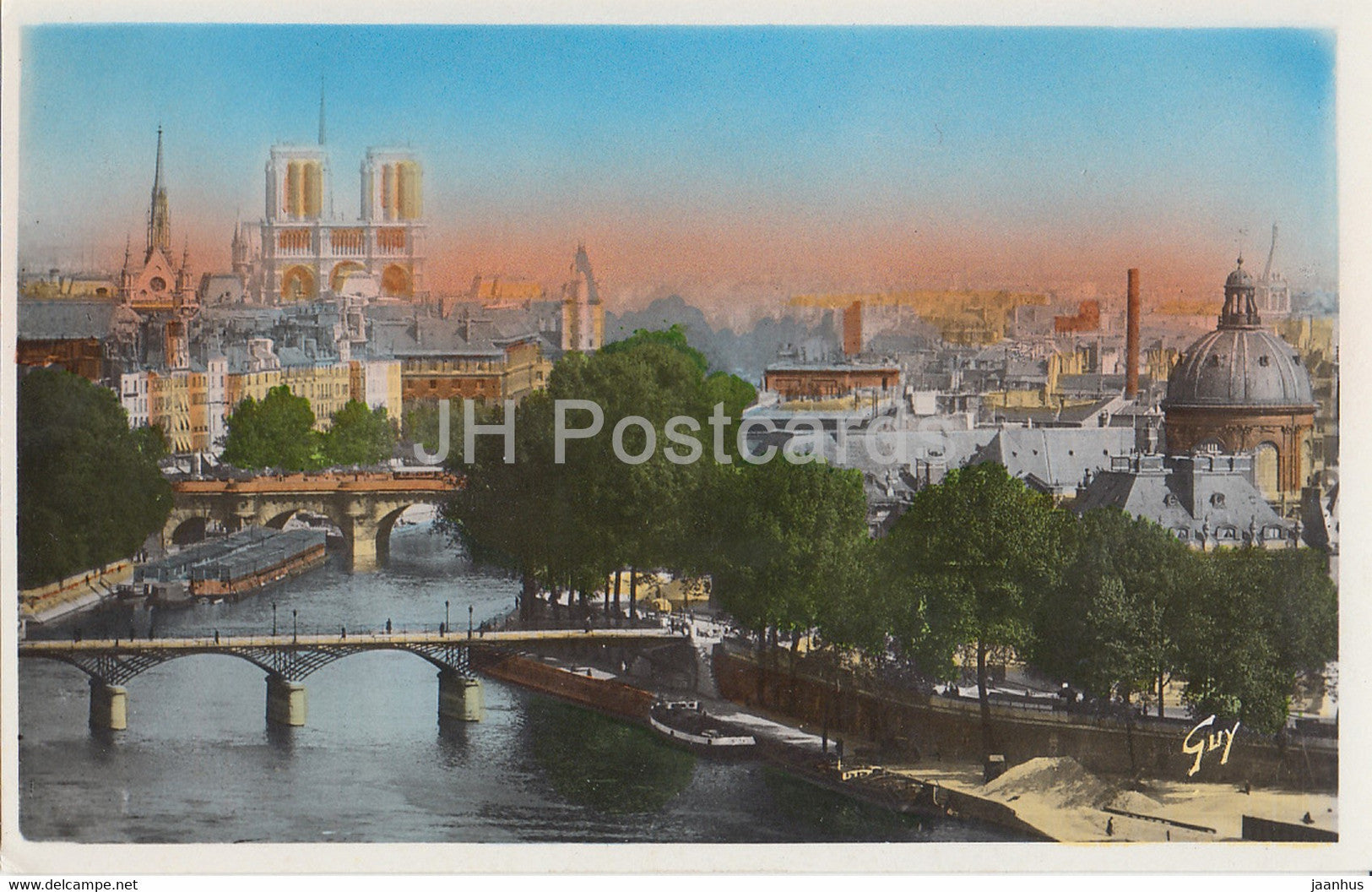 Paris Et Ses Merveilles - Perspective sur l'Ile de la Cite - 37 - old postcard - France - unused - JH Postcards