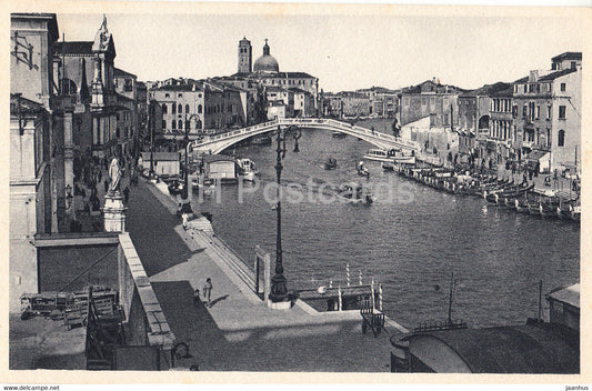 Venezia - Vendig - Venice - Ponte degli Scalzi - bridge - old postcard - Italy - unused - JH Postcards