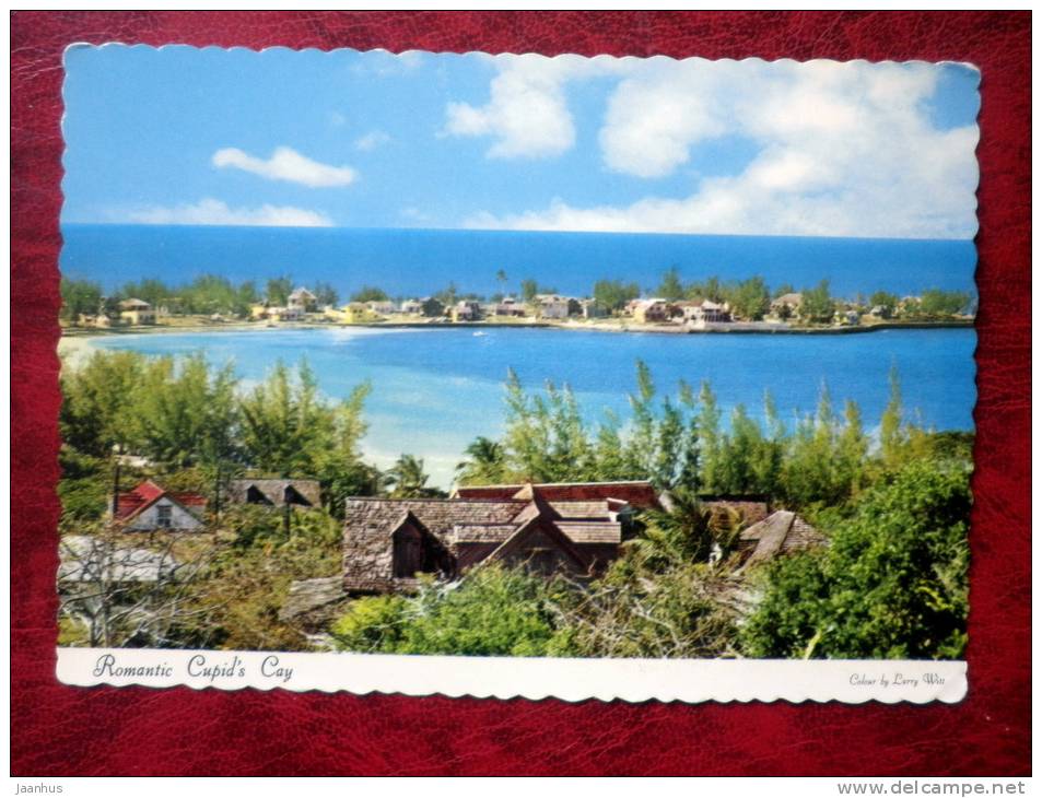 Nassau in the Bahamas - Romantic Cupid`s Cay , Eleuthera - 1964 - Bahamas - unused - JH Postcards