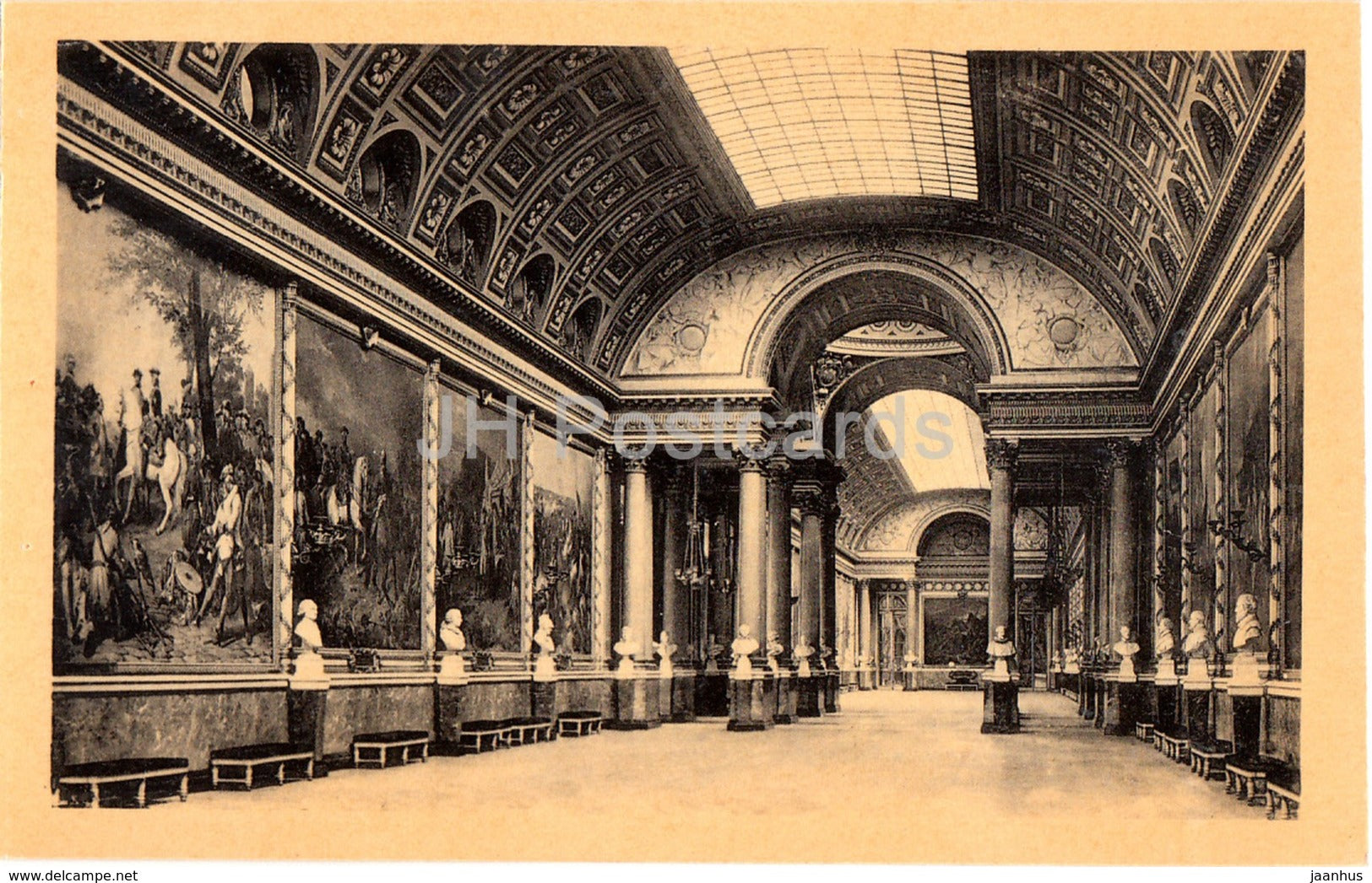 Versailles - LA Galerie des Batailles - 529 - old postcard - France - unused - JH Postcards