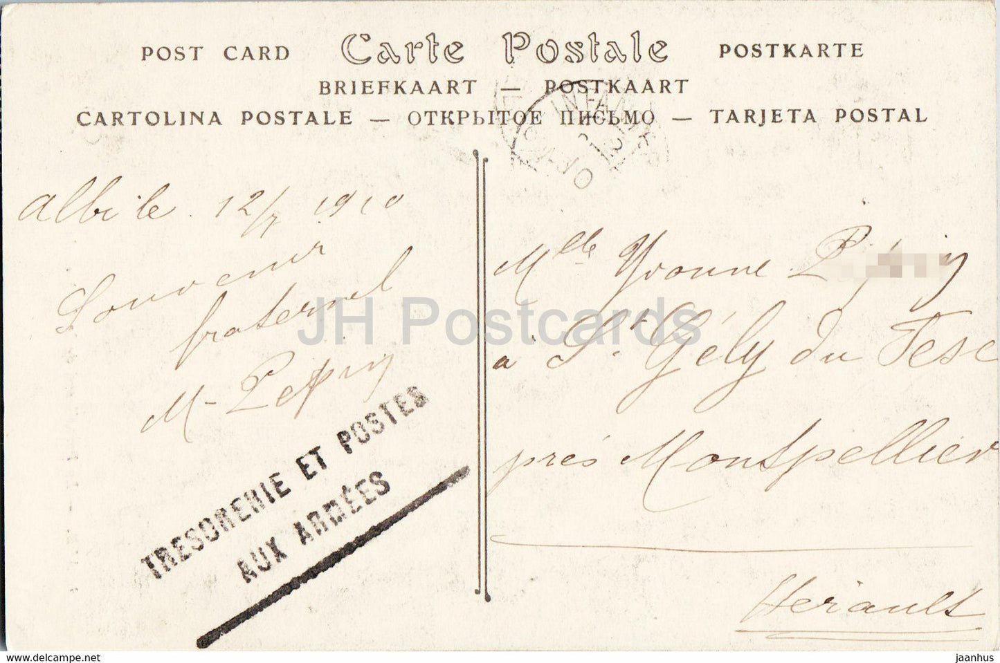 Albi - Le Portail sud de la Cathedrale - 7 - Kathedrale - alte Postkarte - 1910 - Frankreich - gebraucht