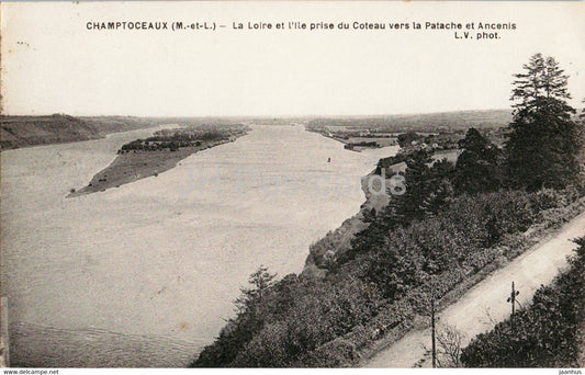 Champtoceaux - La Loire et l'Ile prise du Coteau vers la Patache et Ancenis - old postcard - 1934 - France - used - JH Postcards