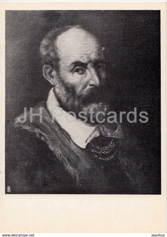 Painting by Paolo Veronese - Self Portrait supposedly - Italian art - 1978 - Russia USSR - unused - JH Postcards