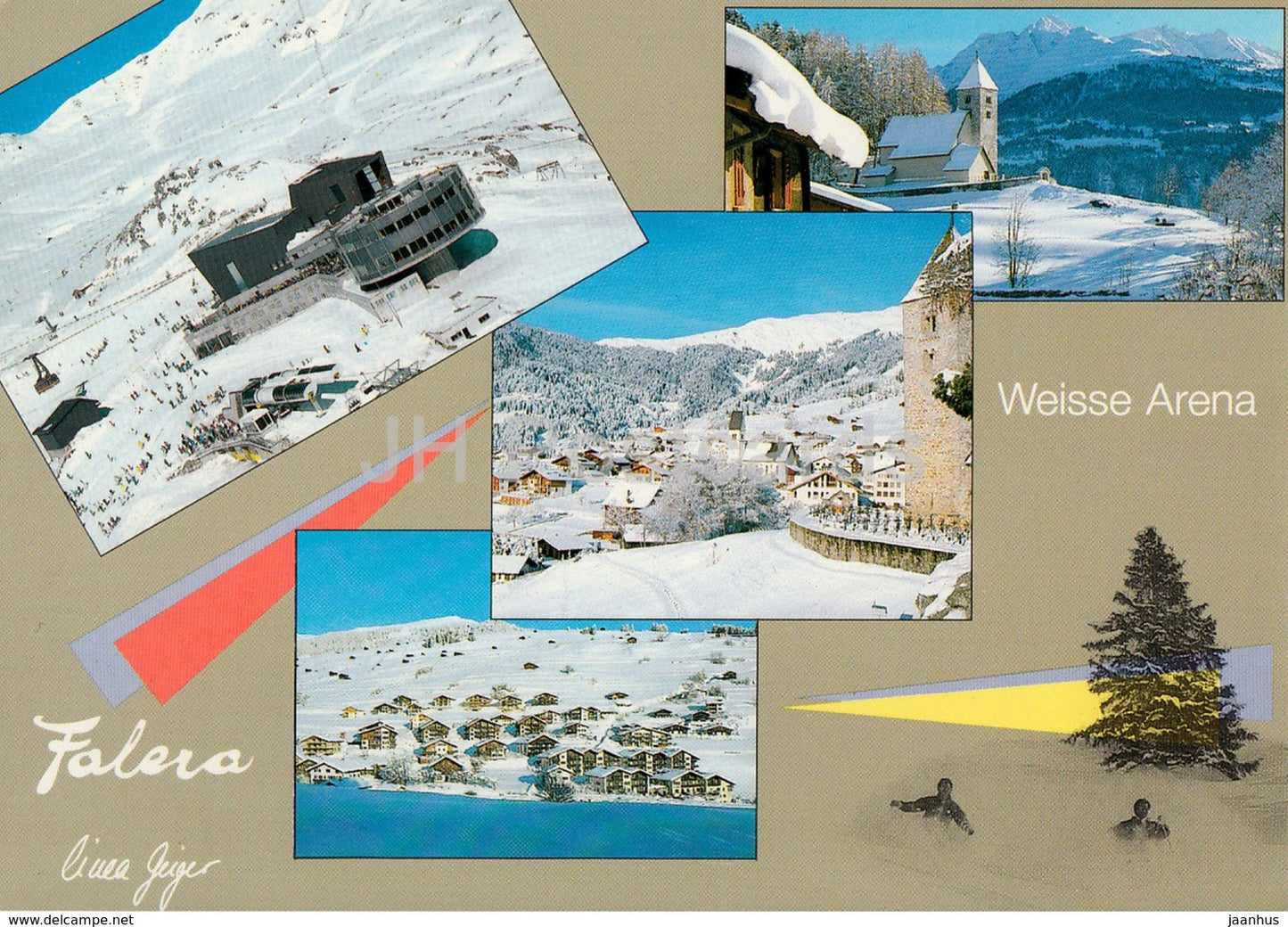 Falera - Weisse Arena - Crap - Sogn Gion - 1993 - Switzerland - used - JH Postcards
