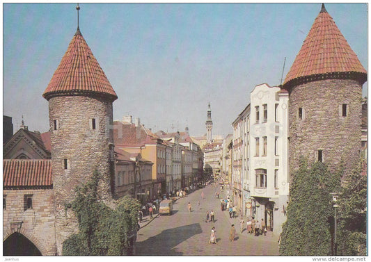 Viru street - Old Town - Tallinn - 1989 - Estonia USSR - unused - JH Postcards