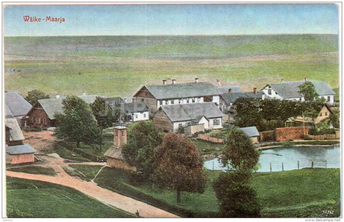 general view - Väike-Maarja - Virumaa - OLD POSTCARD REPRODUCTION! - 1990 - Estonia USSR - unused - JH Postcards