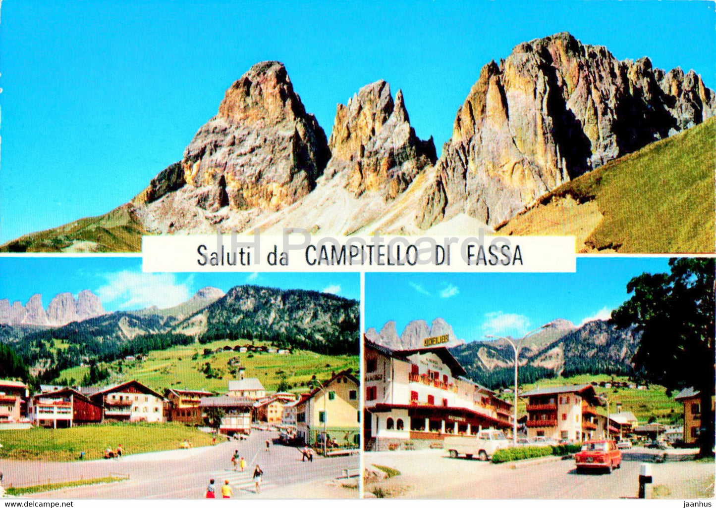 Saluti da Campitello di Fassa - 1973 - Italy - used - JH Postcards