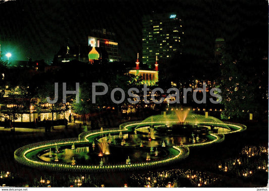 Copenhagen - Kopenhagen - Tivoli by Night - 77 - Denmark - used - JH Postcards